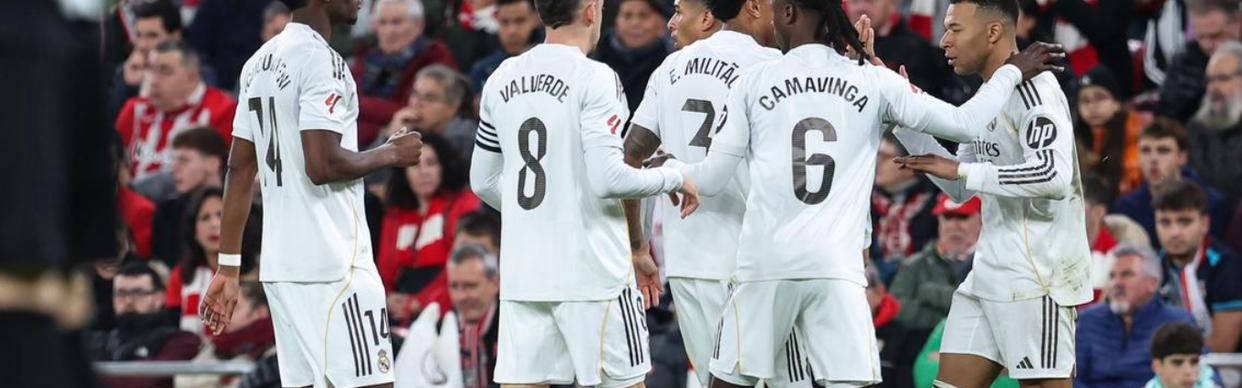 西甲争冠格局大洗牌，皇马3-0完胜毕尔巴鄂，姆巴佩追平C罗纪录引关注