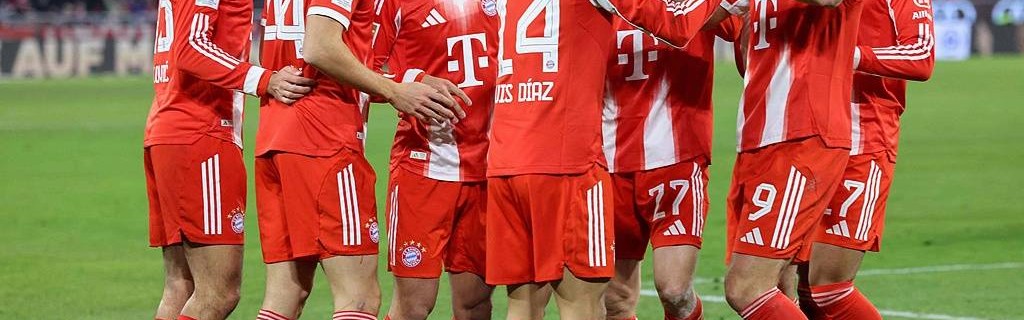 德甲-奥利塞2射1传迪亚斯2传1射 凯恩传射拜仁8-1狼堡